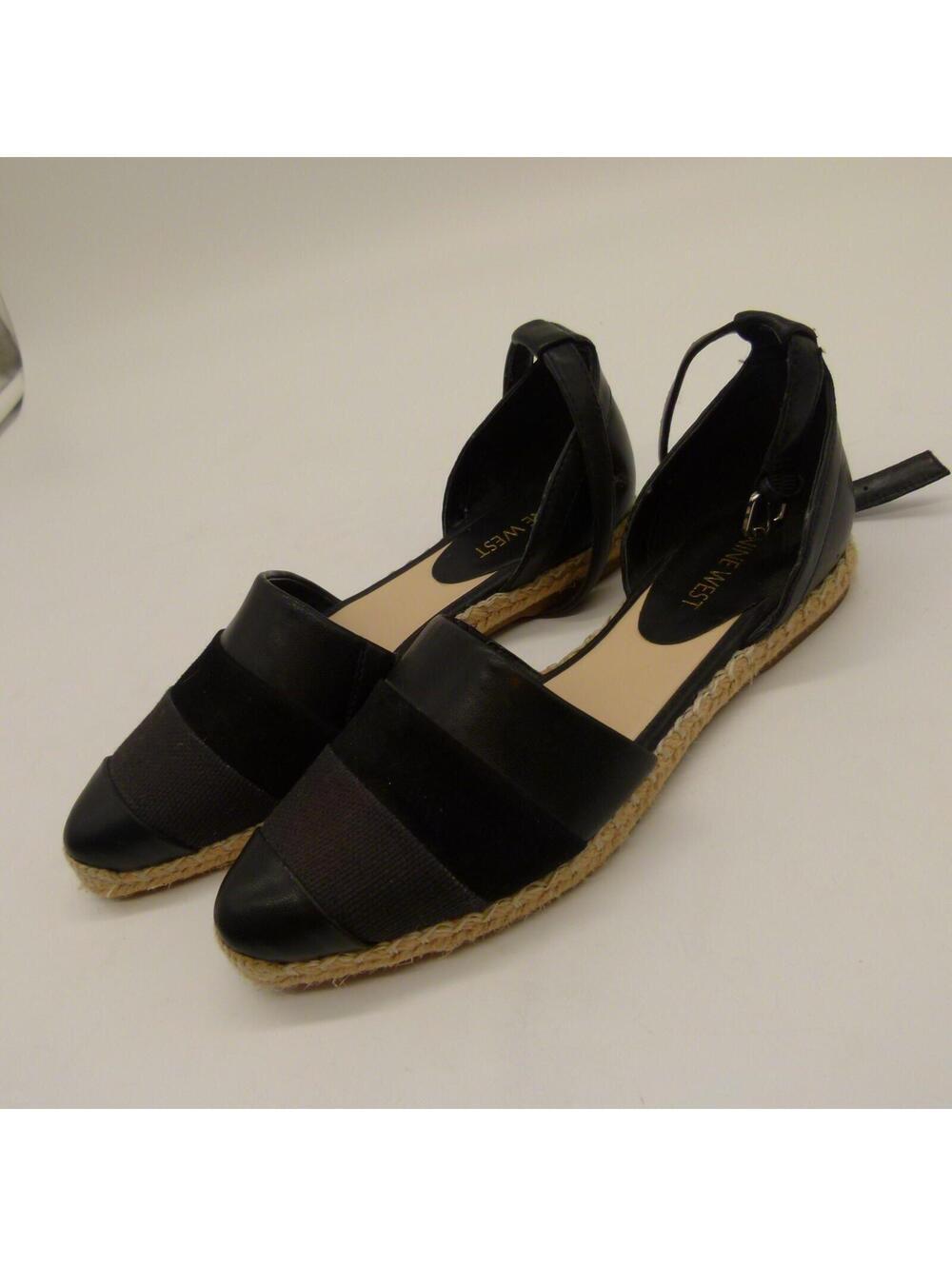 New Nine West | Bl Multitexture Espadrille black Flats 5